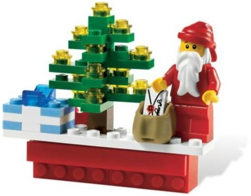 Lego Happy Holiday / LEGO Happy Holidays Magnet 853353 (Christmas tree and Santa Claus) [domestic re