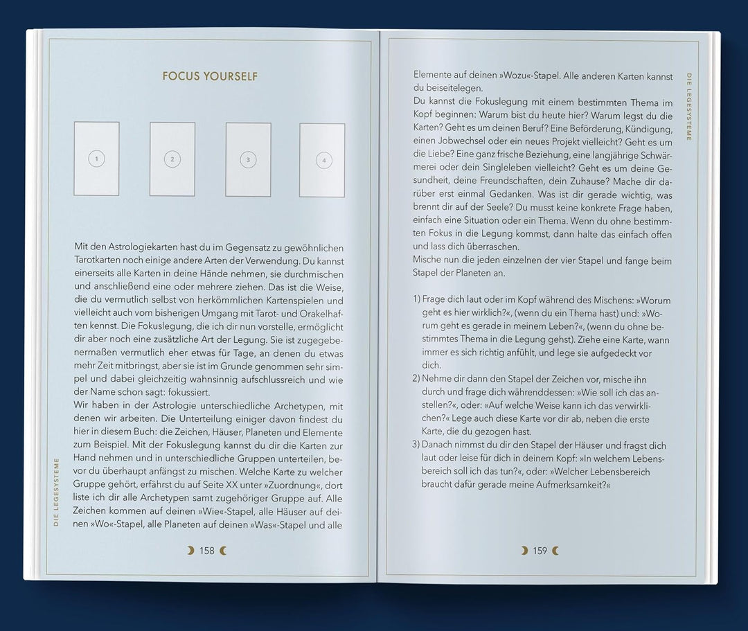 Astrologiekarten: Astrologiekarten mit Buch, Set für Anfänger: ausführliche Beschreibungen zu Fragen
