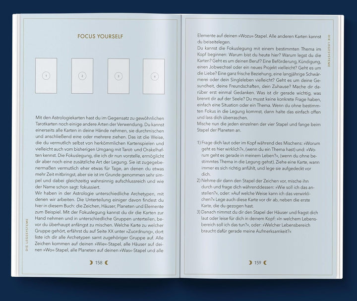 Astrologiekarten: Astrologiekarten mit Buch, Set für Anfänger: ausführliche Beschreibungen zu Fragen