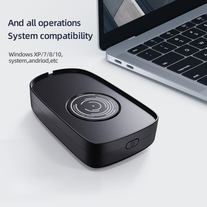 Maus Jiggler 2 DPI USB Mechanischer Maus Beweger mit USB-zu-Typ-C-Adapter Tragbarer Treiberfreier Ma