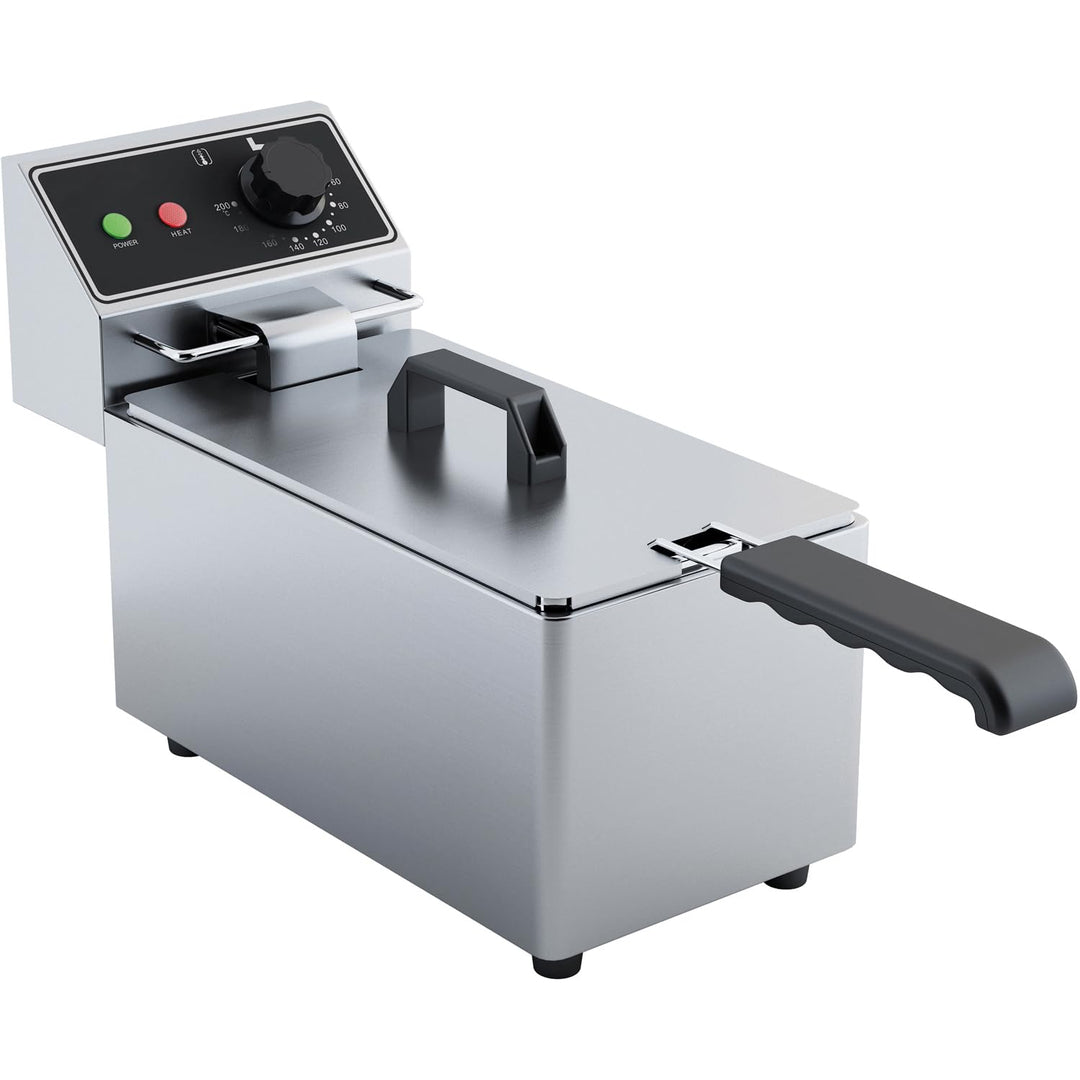 Gastro Elektro-Fritteuse 4 Liter 2000 Watt Stufenlos herausnehmbares Becken und Heizelement