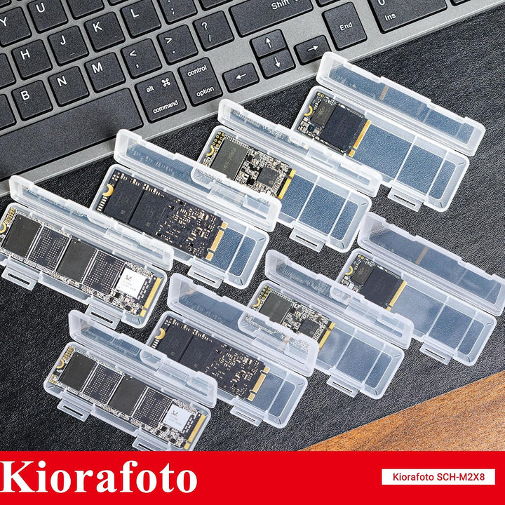 8er-Pack durchsichtige Kunststoff-Schutzhüllen für M.2-SSDs (M.2 2280, 2260, 2242, 2230), einzelne a