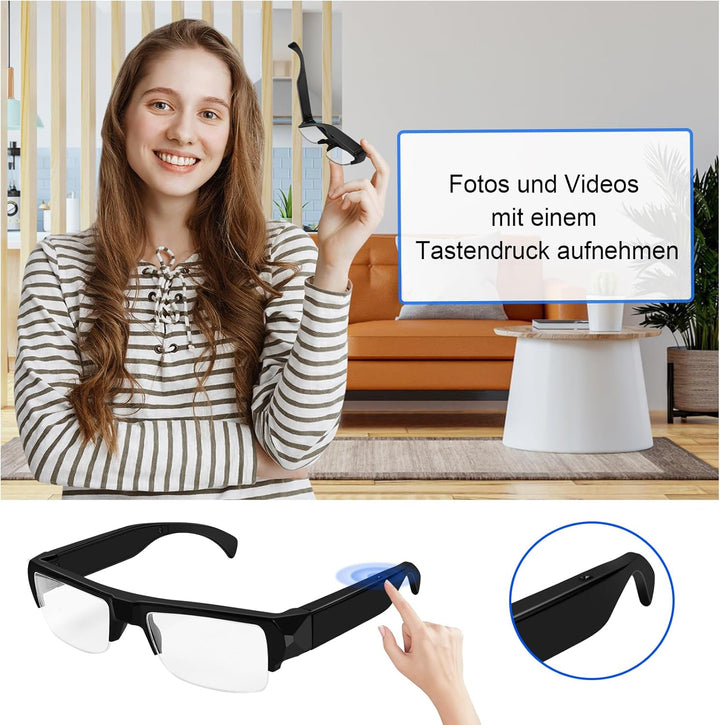 Kleine Kamera Outdoor HD 1080P, Mikro Videokamera ohne WiFi, Tragbare Sportkamera Action Video, Acti