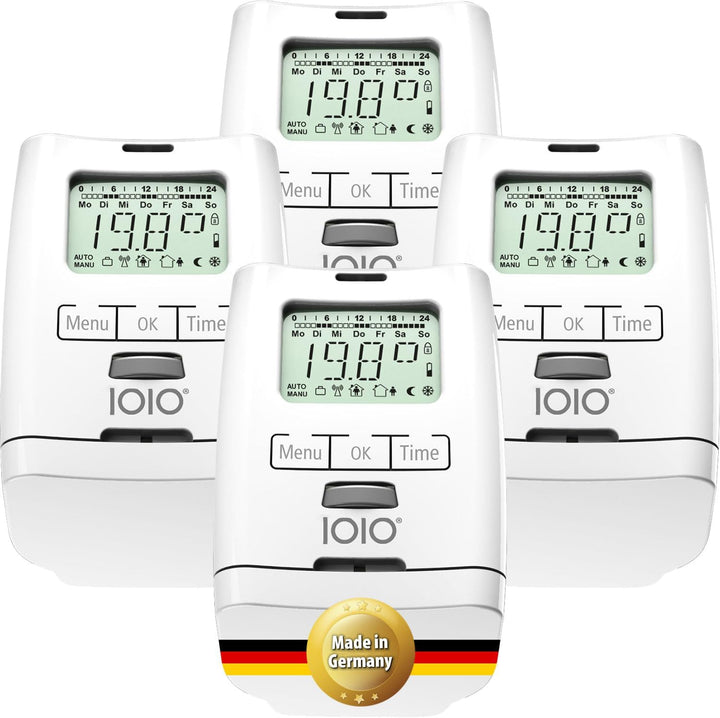 4 Stück Premium Elektronischer Heizungsthermostat HT 2000 - Thermostat Heizung programmierbar - Heiz
