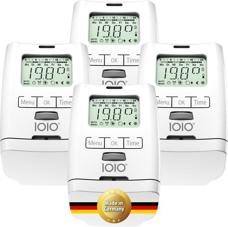 4 Stück Premium Elektronischer Heizungsthermostat HT 2000 - Thermostat Heizung programmierbar - Heiz