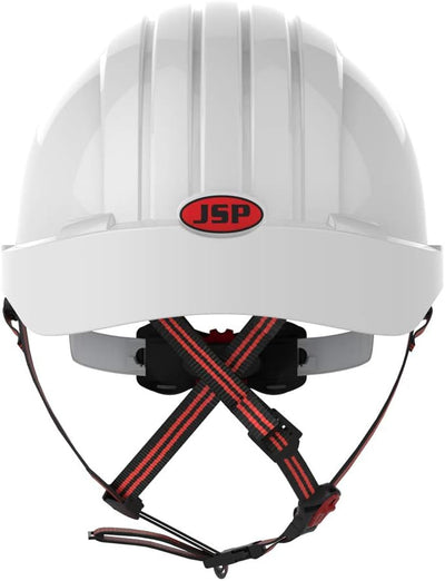 JSP EVO 5 Dualswitch Industrie- & Kletterhelm - Belüftet - Weiss (AKS270-000-100)