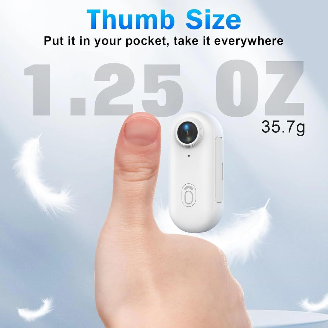 TKMARS Mini 4K Action Kamera WLAN, Magnetische Bodycam mit 120° Weitwinkel, Wasserdicht bis 30m mit