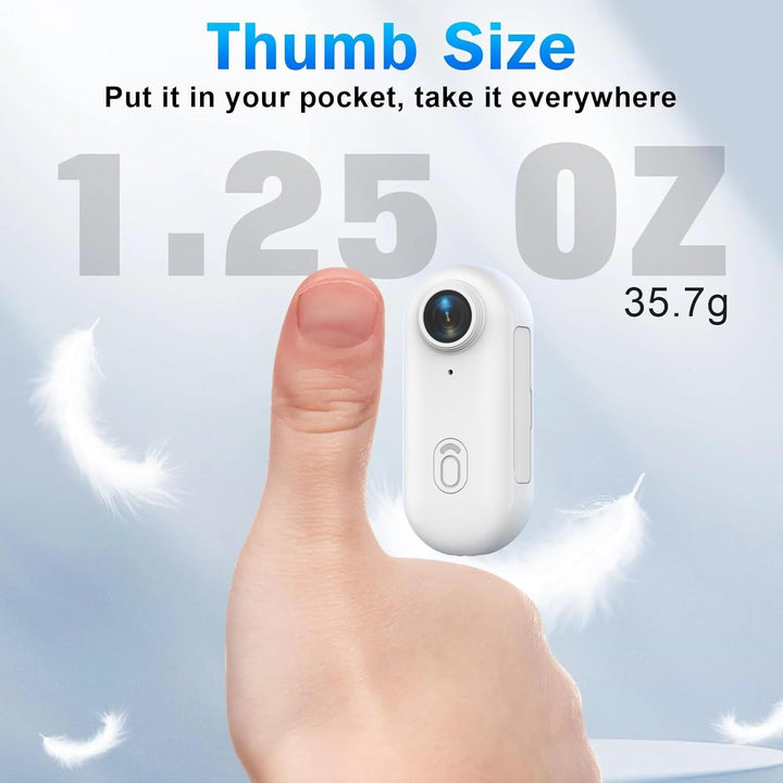 TKMARS Mini 4K Action Kamera WLAN, Magnetische Bodycam mit 120° Weitwinkel, Wasserdicht bis 30m mit