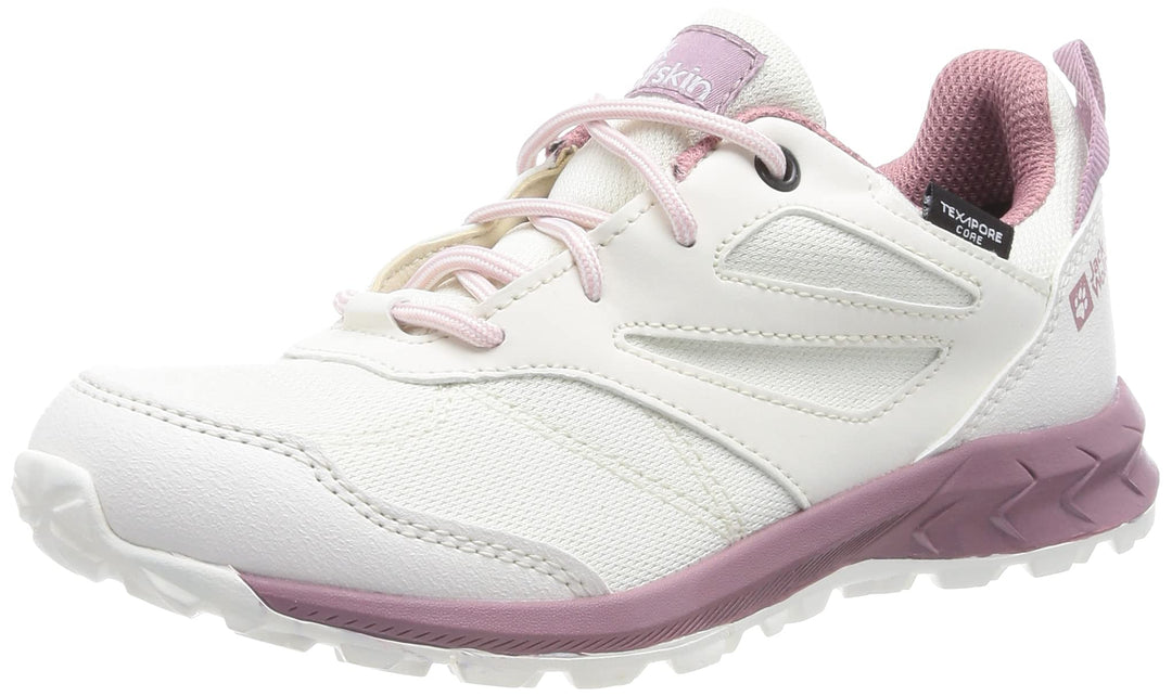 Jack Wolfskin Unisex Kinder Woodland Texapore Low KWalking-Schuh 32 EU Egret, 32 EU Egret