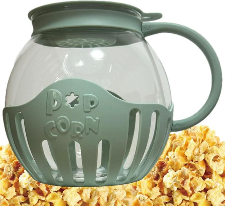 Generisch Mikrowelle Popcorn Popper, 2,25 QT, Multifunktional, Glas mit Deckel, Popcorn Maschine für