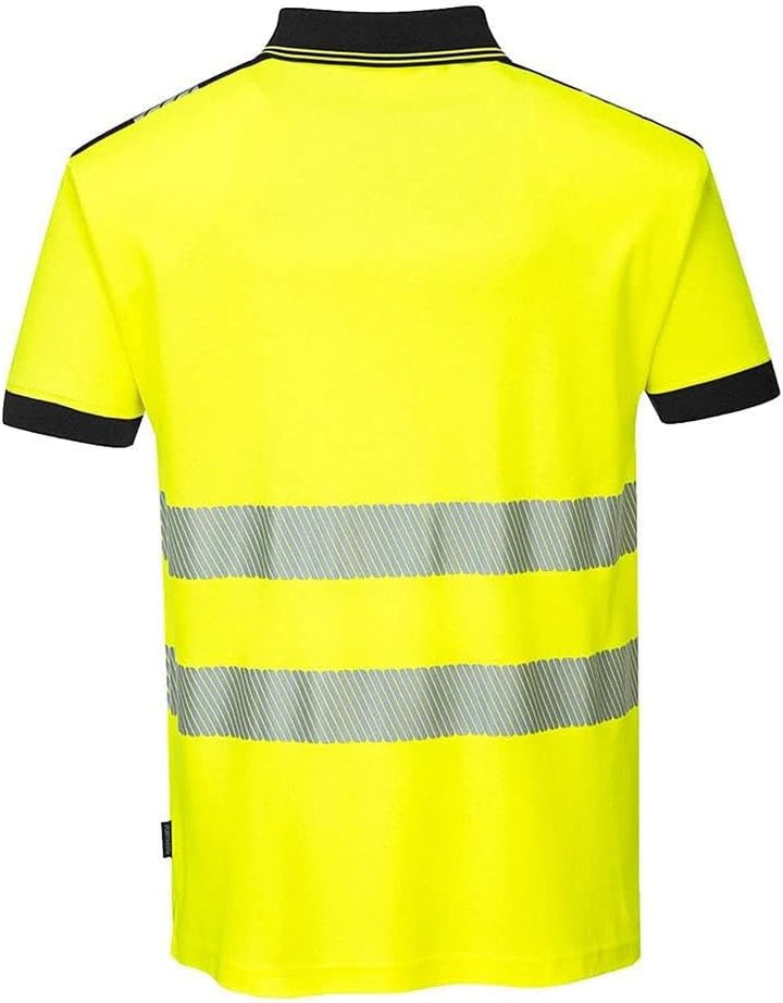 PW3 Polo Manica Corta Hi-Vis M Gelb, M Gelb
