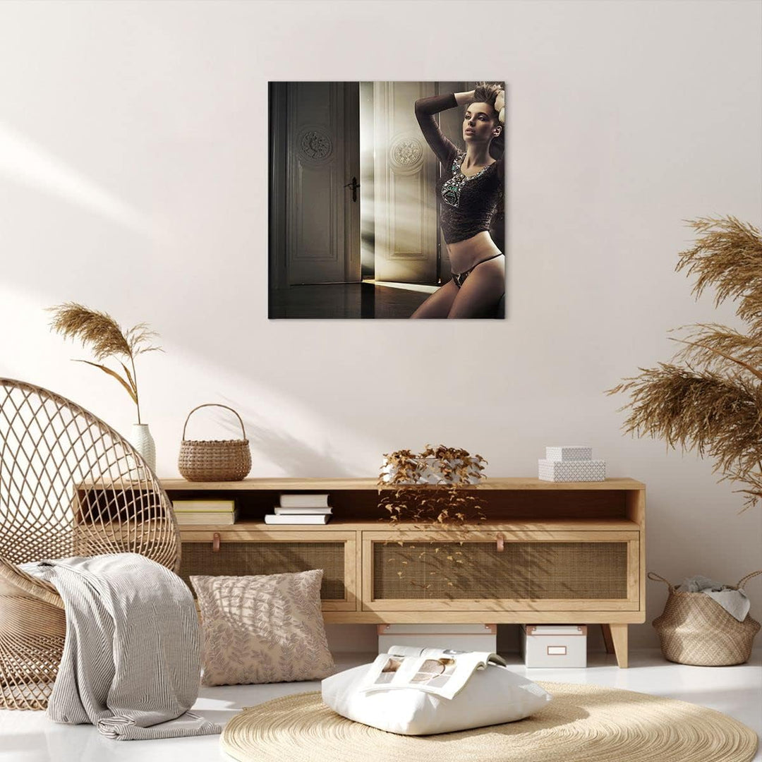 Bilder auf Leinwand Schönheit Club Kosmetik Disco Leinwandbild 60x60cm Wandbilder Dekoration Wohnzim