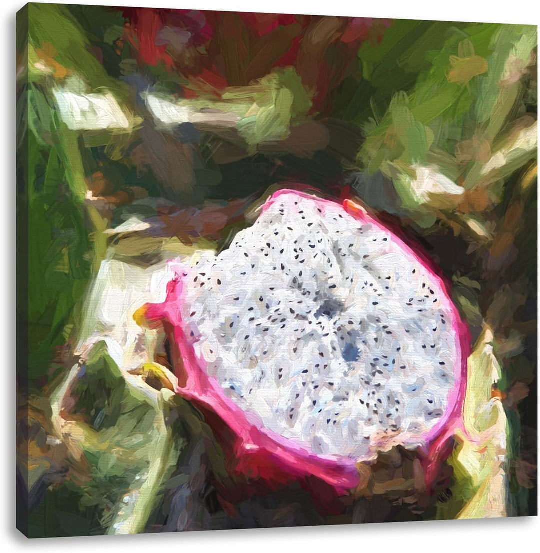 Pixxprint Mond, Format: 70x70 auf Leinwand, XXL riesige Bilder fertig gerahmt mit Keilrahmen, Kunstd