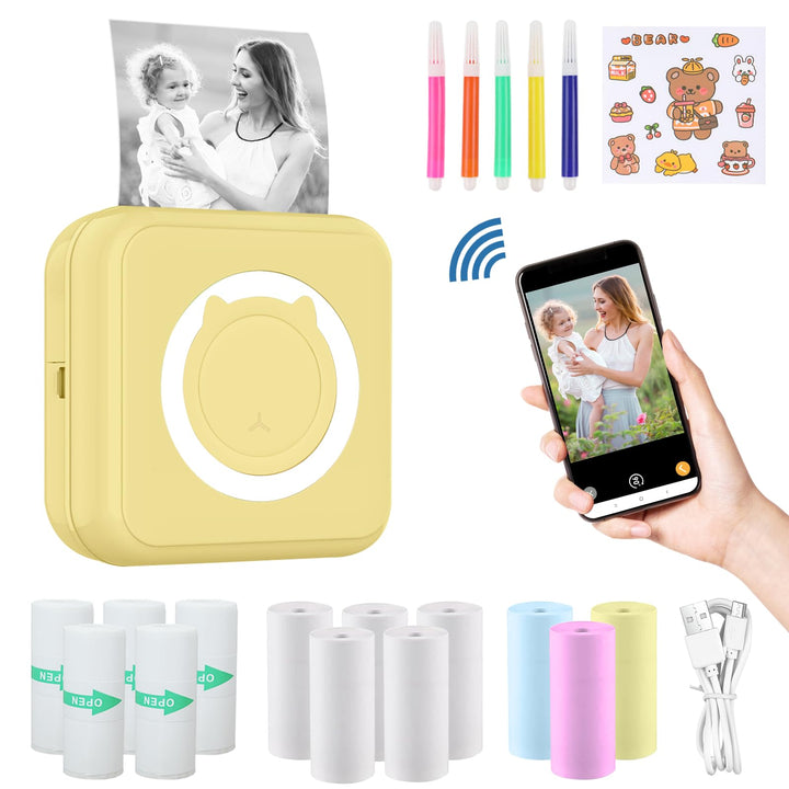 mini drucker für smartphone, fotodrucker für smartphone, mini drucker aufkleber, Bluetooth tragbarer