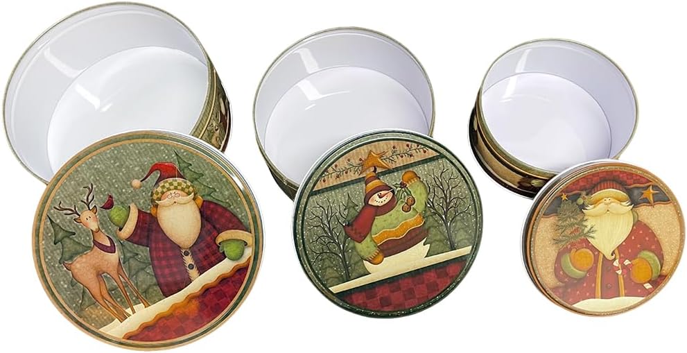 Weihnachtsdosen, Nostalgische Weihnachten Keksdose Metall, Gebäckdose, Plätzchendosen, Blechdosen Mi