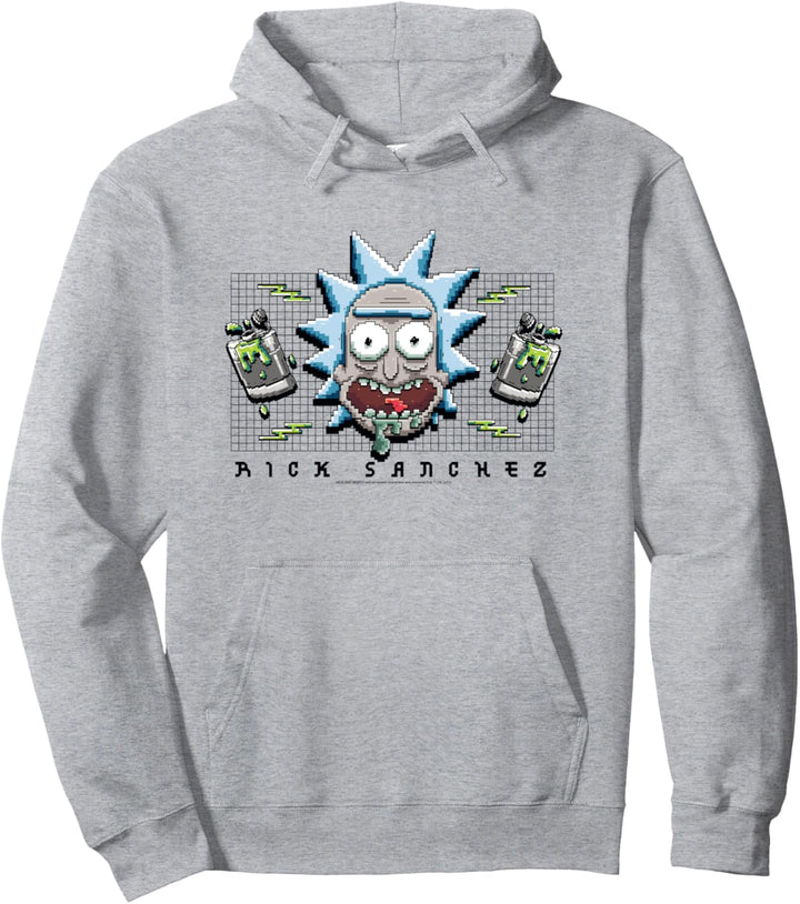 Rick and Morty Pixel Rick Pullover Hoodie