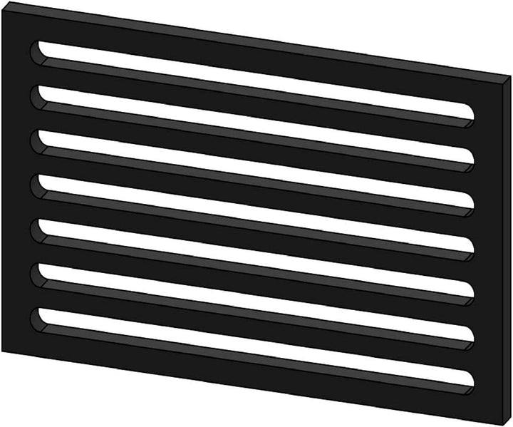Kaminrost/Ascherost Eckig 240 x 138 x 10 mm passend für Austroflamm KE ** Kaminöfen inkl. Modellüber
