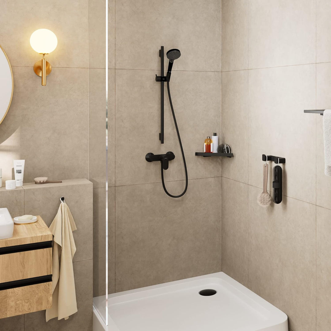 hansgrohe Duschset Vernis Blend, Duschkopf mit Duschschlauch und Duschstange 0,65m, Handbrause mit 2