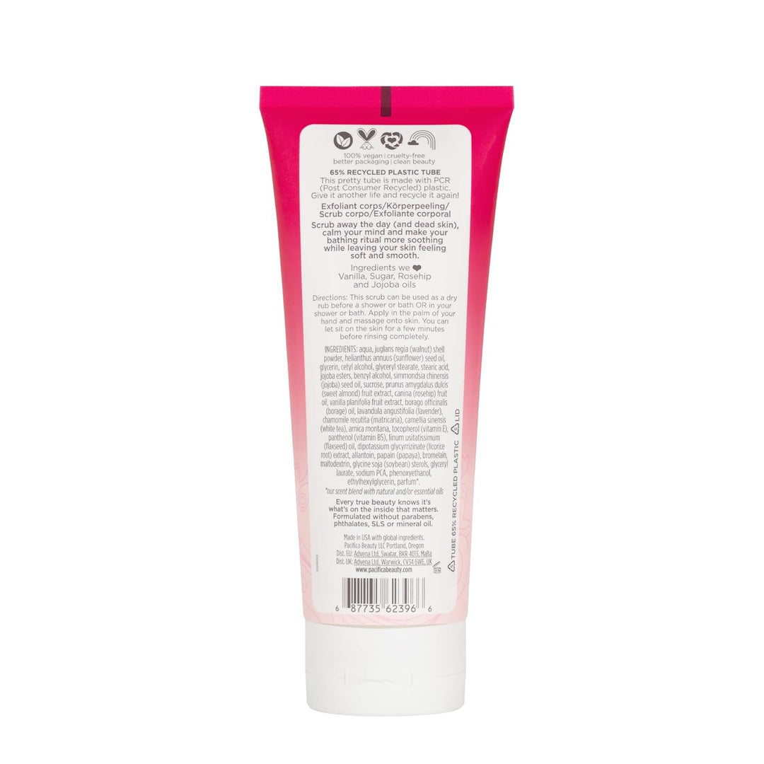 Pacifica Beauty, Island Vanilla Body Scrub, Peeling, Zucker, Hagebuttenöl, Körperpolitur, Bad &amp; Dusc