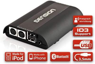 DENSION Gateway 500S BT GW52MO1 (iPhone + iPod + USB + AUX + Bluetooth) für Audi, BMW, Mercedes & Po
