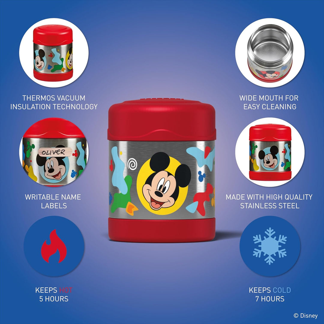 Thermos kids FUNTAINER Thermobehälter für Essen 300ml, Disney Mickey Maus - Edelstahl, absolut dicht
