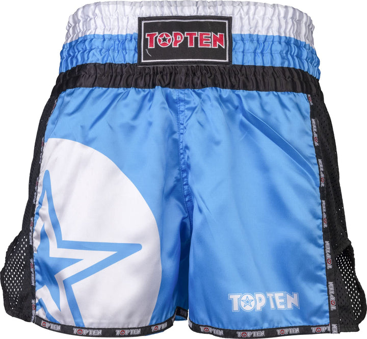 TOP TEN Thaibox-Shorts „Star“, XL Blau