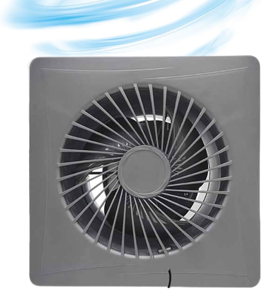 Solarmodul mit Abluftventilator, 12 V, Solarmodul-Ventilator-Set für Wohnmobil, Gewächshaus, Contain