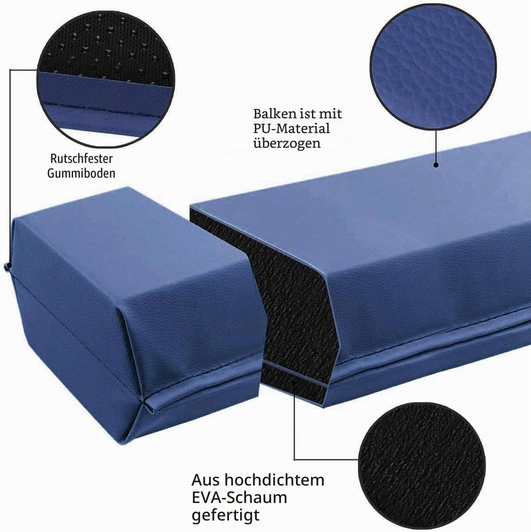 FBSPORT Schwebebalken Kinder 240/270/300 cm Faltbarer Balken Turnen Balance Beam für Zuhause Trainin