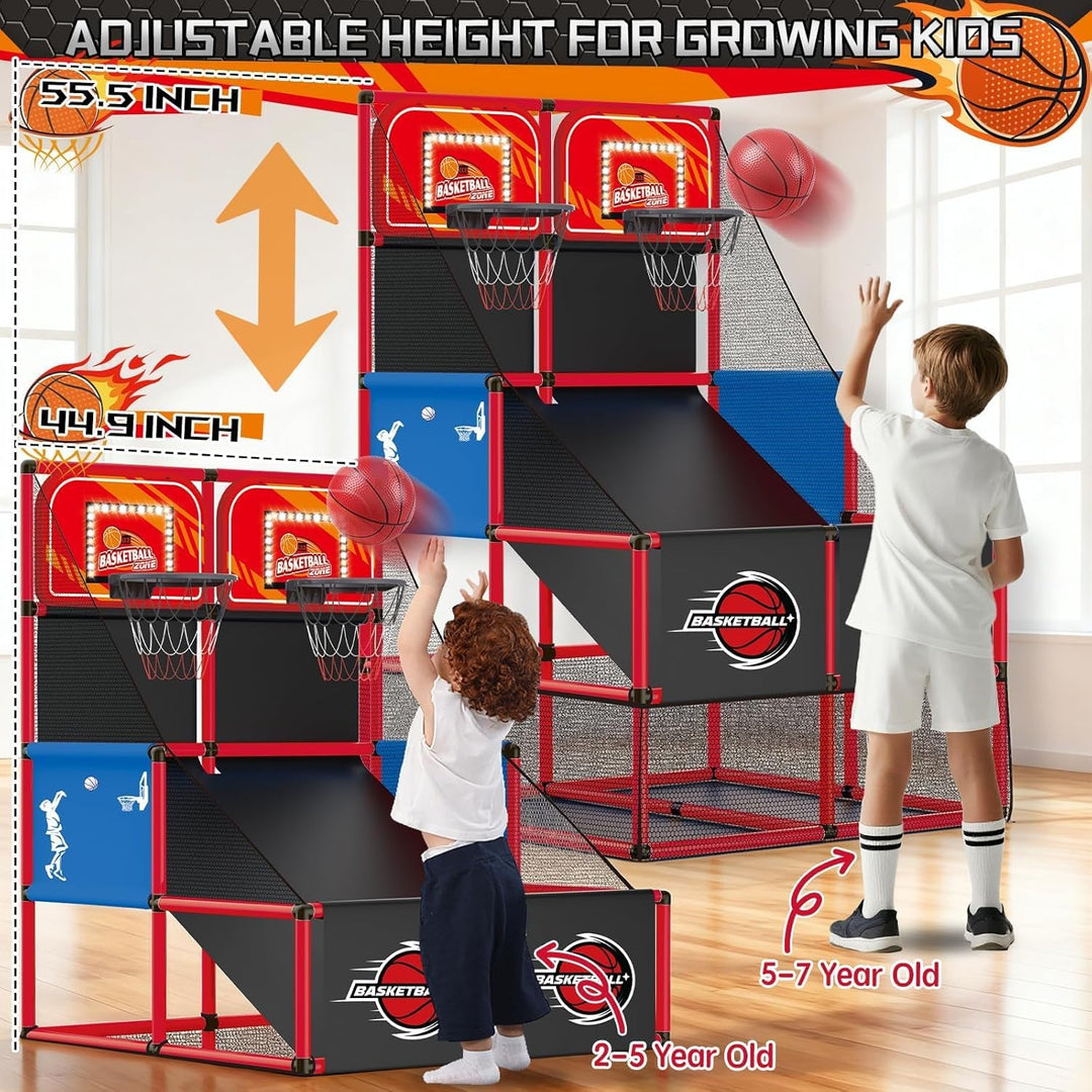 Arcade Toy Basketball Spielset für Kinder mit Punktetabelle – Elektronisches Basketballkorb für Kind