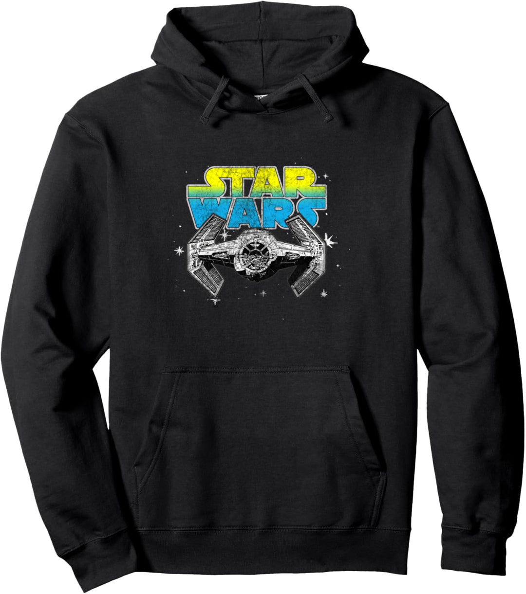 Star Wars Tie Fighter Yellow Blue Logo Pullover Hoodie