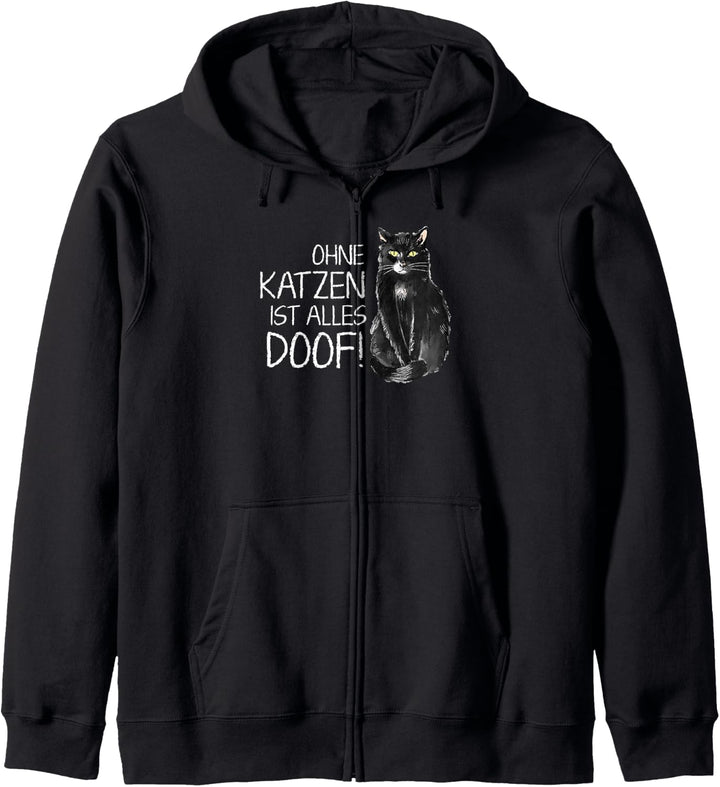 Ohne Katzen ist alles doof Kapuzenjacke