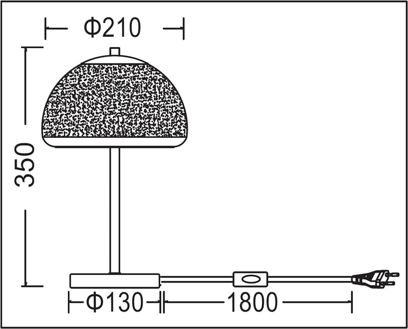 Trango 2017-93 Schreibtischlampe in Nickel matt mit satinierte Glasschirm *DALLAS* Tischleuchte, Nac