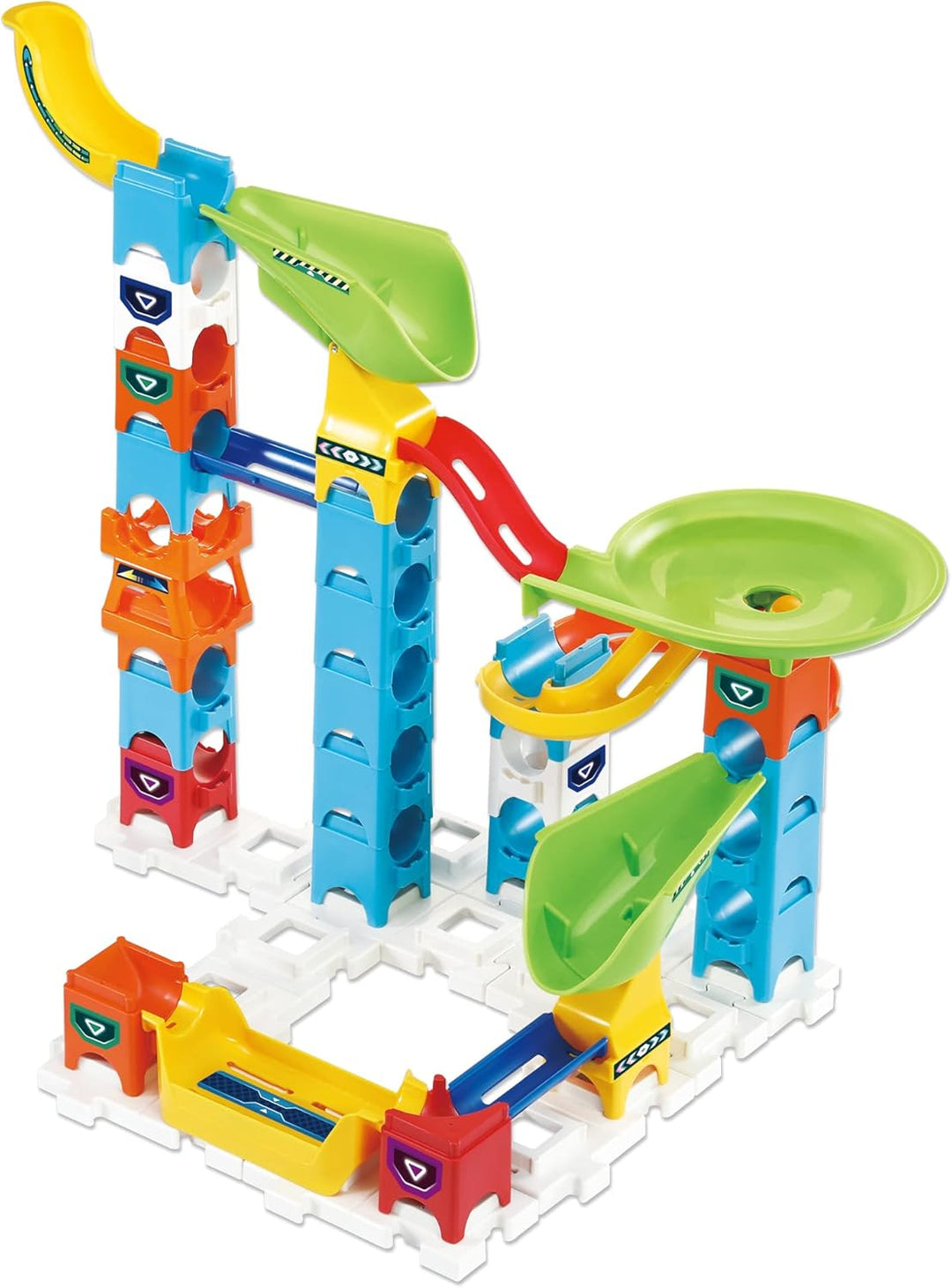 VTech 529603 Marble Rush Double Drop Set Murmelbahn-Bausatz, englische Version Doppeltes Tropfen-Set