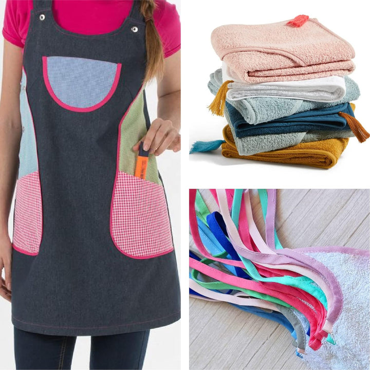 TEXTEX = 20 mm Breites Schrägband. 50% Baumwolle und 50% Polyester. Packung mit 3 Stück à 10 m - (He