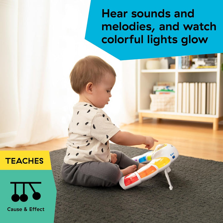 Baby Einstein, Glow & Discover Light Bar, Babyspielzeug mit Lichtern, Melodien & Rassel, 3 Modi: Tie