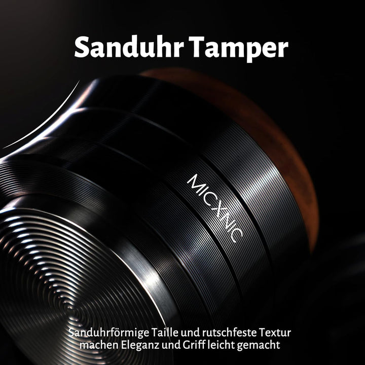 Palm Tamper 51mm, Federbelastet Kaffee Tamper für DeLonghi 51mm Siebträger, Self Leveling Espresso T