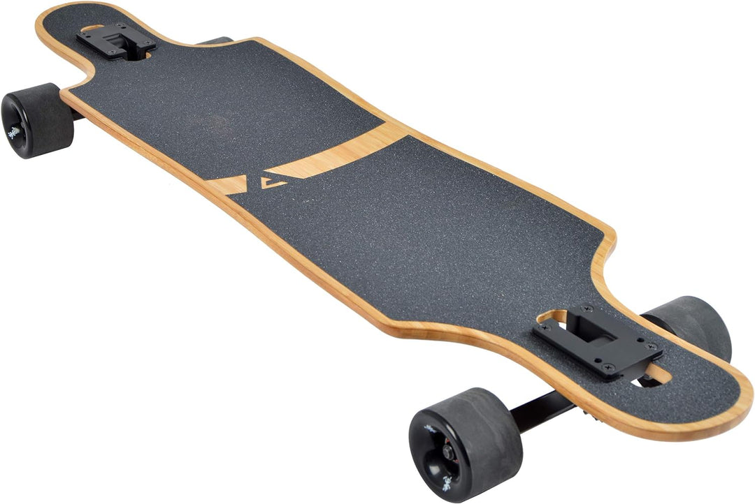 Apollo Longboard, Komplettboard mit Deck aus Bambus & Fiberglas, High-End Board mit ABEC 9 Kugellage
