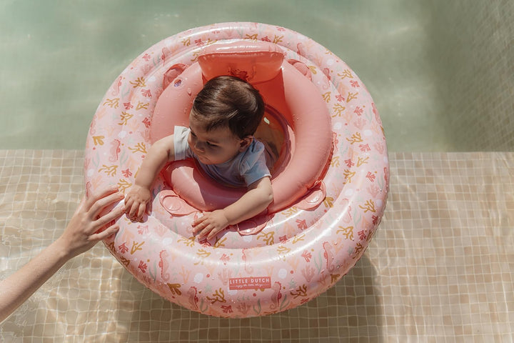Little Dutch 2012846 Schwimmring/Schwimmsitz für Babys - Ocean Dreams rosa