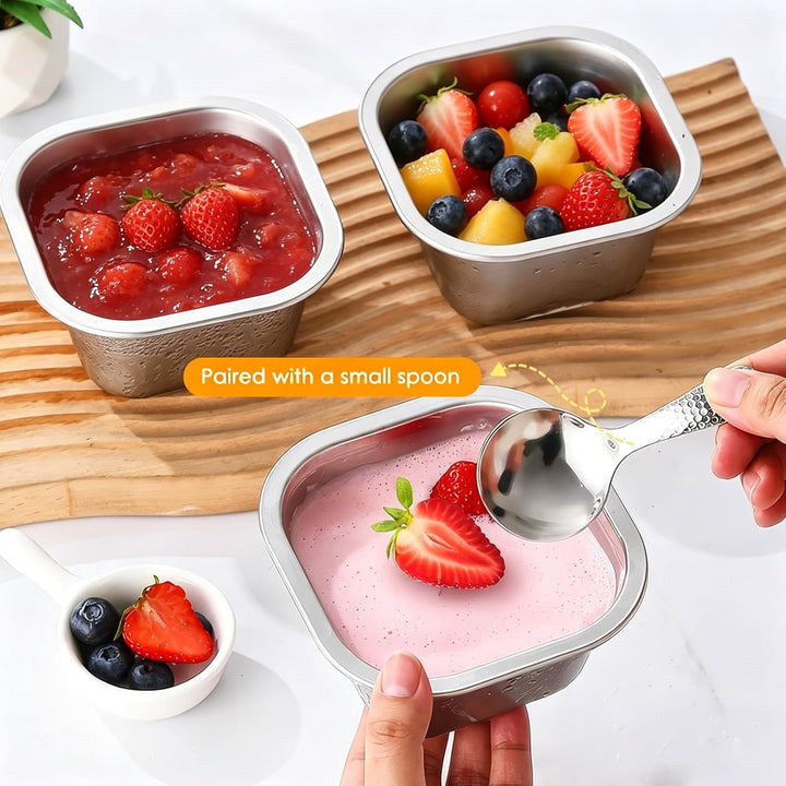 3er-Set Eisbehälter Für Speiseeis, Gefrierdosen 400ml Mit Eislöffel Portionierer, Lebensmittelechter