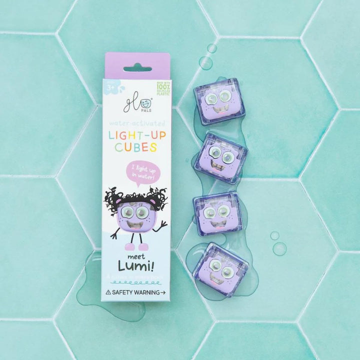 Glo Pals 4 leuchtende Würfel für EIN einzigartiges sensorisches Erlebnis und Magische Lichtshow für