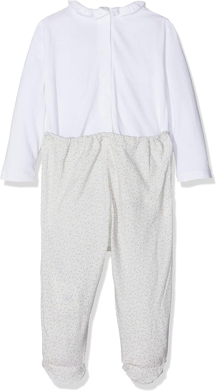 Chicco Baby - Mädchen Strampler mit Windelöffnung Overall mit Öffnung an der Klappe 56 Weiss (Natura