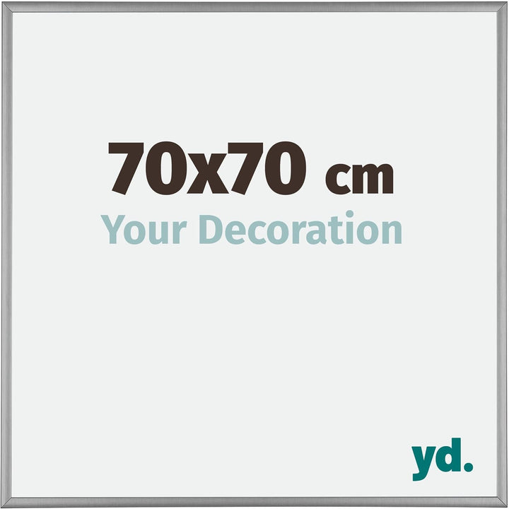 yd. Your Decoration - Bilderrahmen 70x70 cm - Bilderrahmen aus Aluminium mit Acrylglas - Antireflex