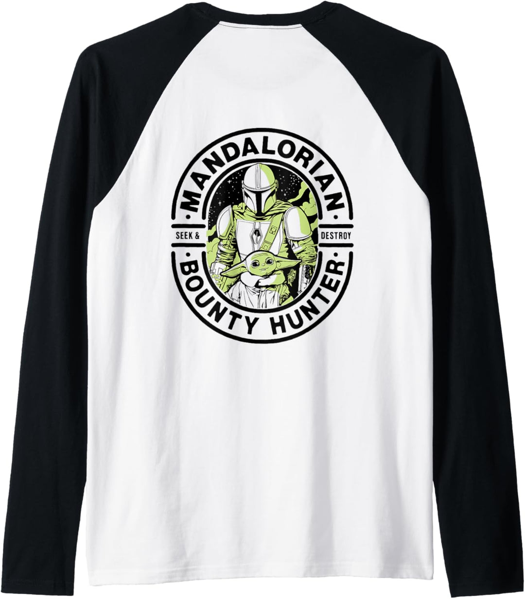 Star Wars The Mandalorian Neon Logo Raglan