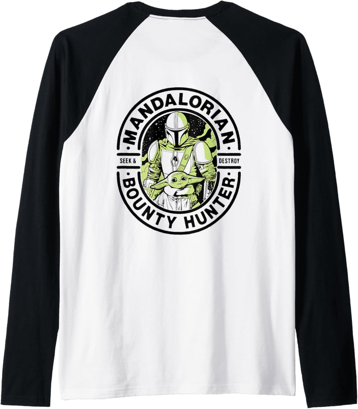 Star Wars The Mandalorian Neon Logo Raglan