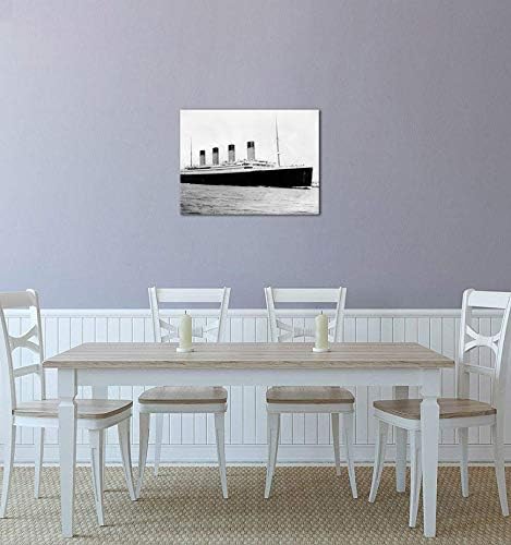 Bilderdepot24 Bild auf Leinwand | Titanic in 80x60 cm als Wandbild | Wand-deko Dekoration Wohnung Be