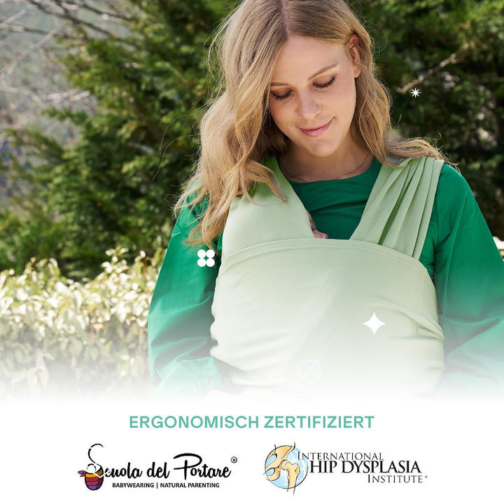 Koala Babycare Babytragetuch - Einfach anzuziehen - Elastisches Tragetuch bis zu 15 kg - Verstellbar