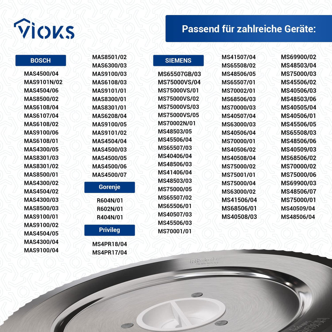 VIOKS Messer Spezialmesser Ersatz für Siemens 12012078 runde Schneidscheibe Rundscheibe Wellenschlif