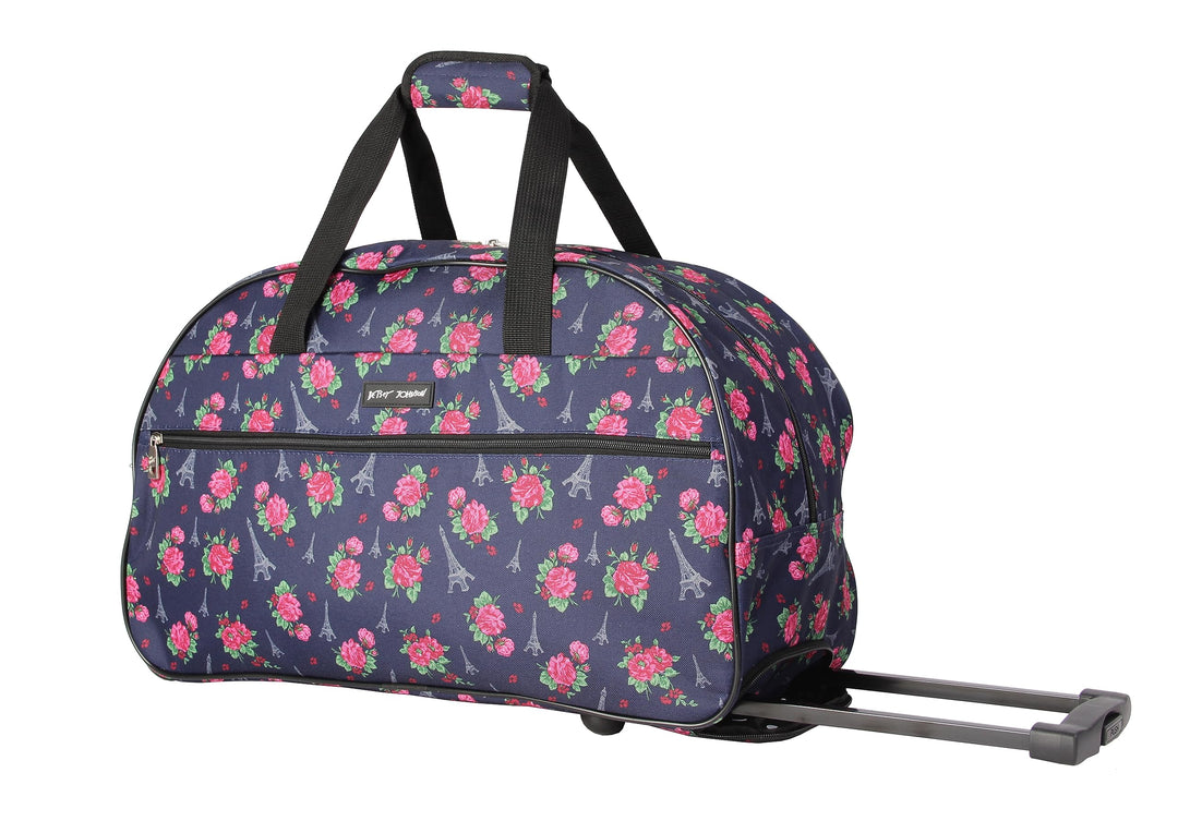 Betsey Johnson Designer-Handgepäck-Kollektion – leichte Reisetasche mit Muster, 55,9 cm – Wochenend-