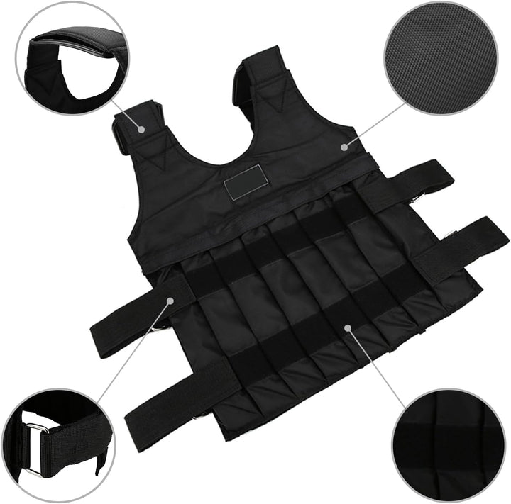 Gewichtsweste, Weight Vest,Sport-Gewichtsweste, Verstellbare Gewichtsweste, Trainingsgewichtsweste,