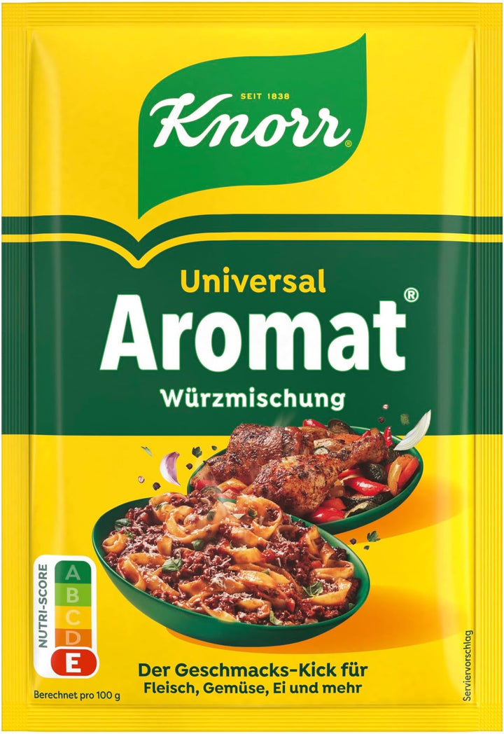 Knorr Würzmittel Nachfüllpackung Aromat Gewürzmischung zum Verfeinern von Speisen für schnelle Geric